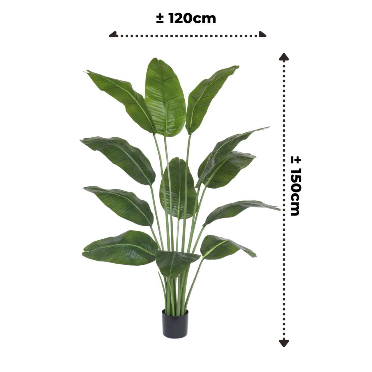 Bananenplant kunstplant 150 cm