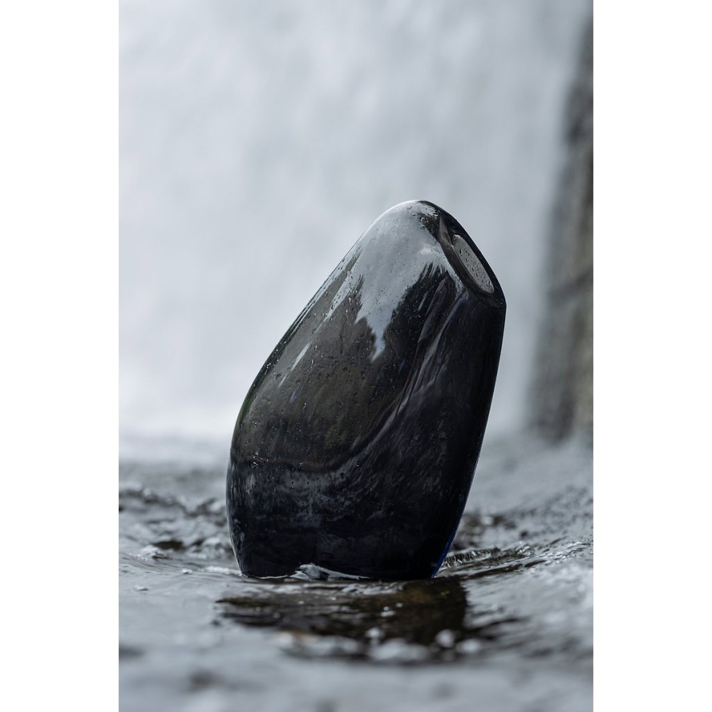 Hoge moderne vaas grijs - mrshomeandgarden