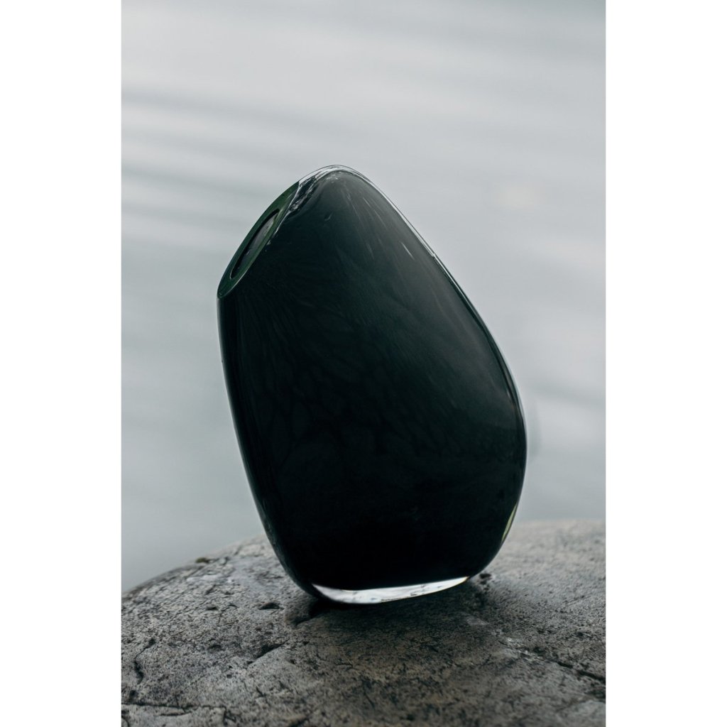 Hoge moderne vaas grijs - mrshomeandgarden