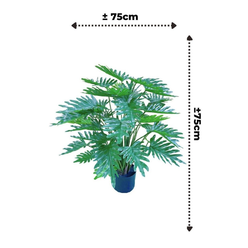 Philodendron kunstplant 75 cm - mrshomeandgarden