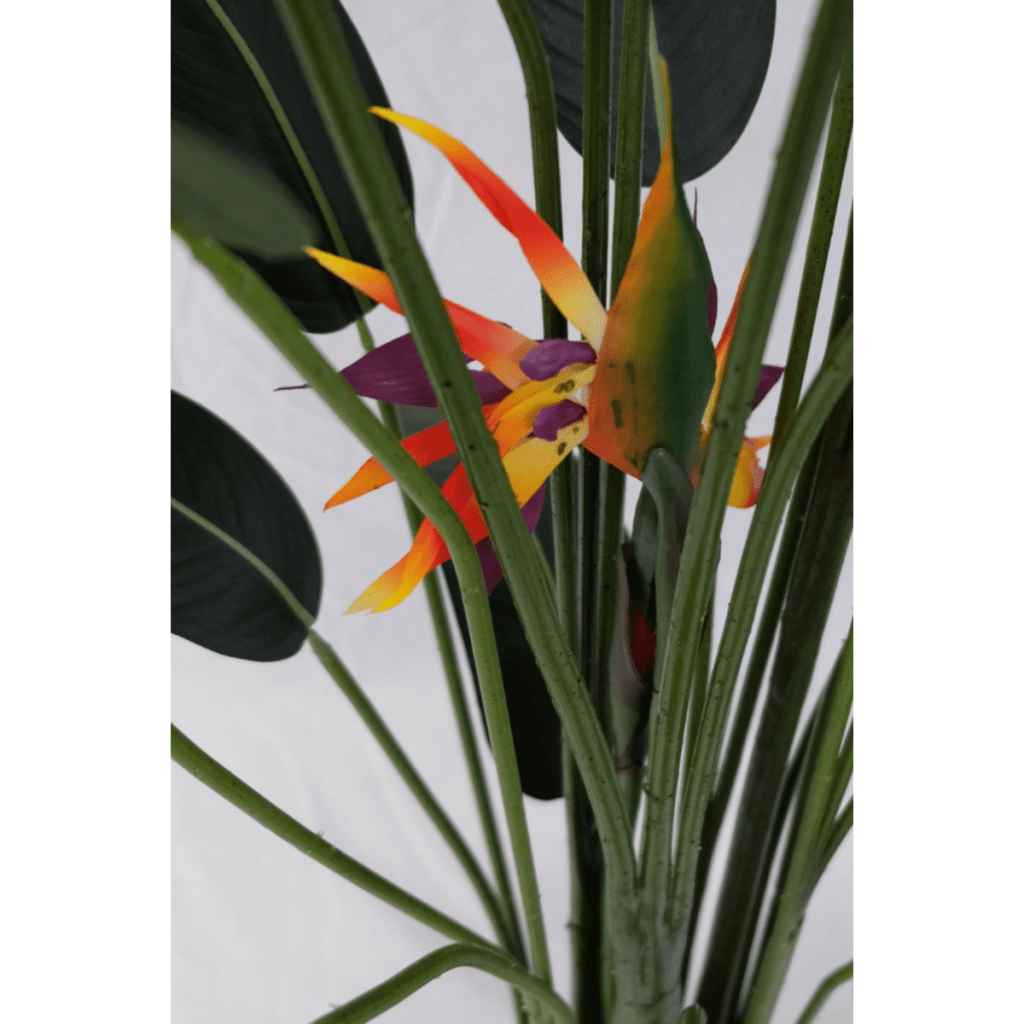 Strelitzia kunstplant met bloem 160 cm - mrshomeandgarden