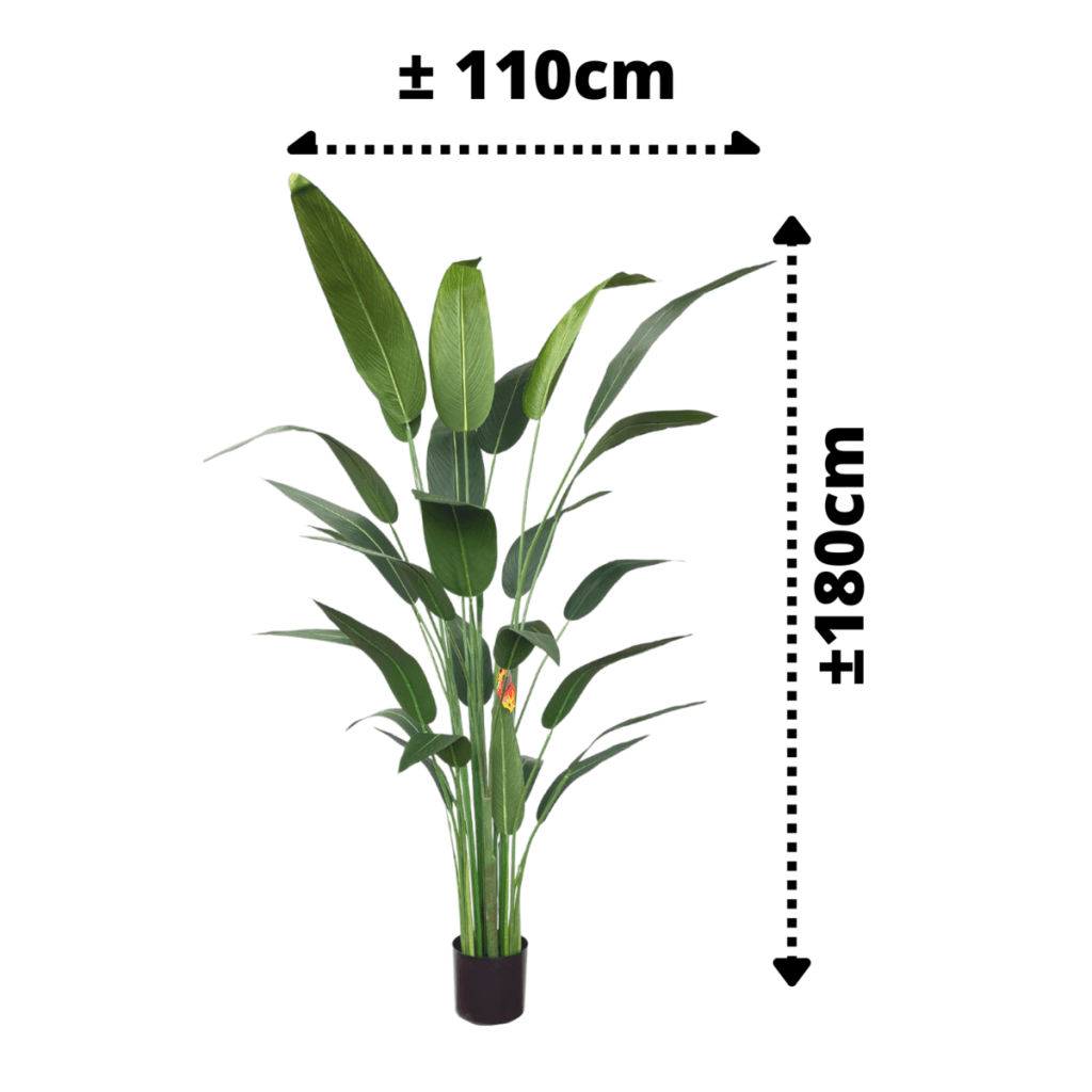 Strelitzia kunstplant met bloem 180 cm - mrshomeandgarden