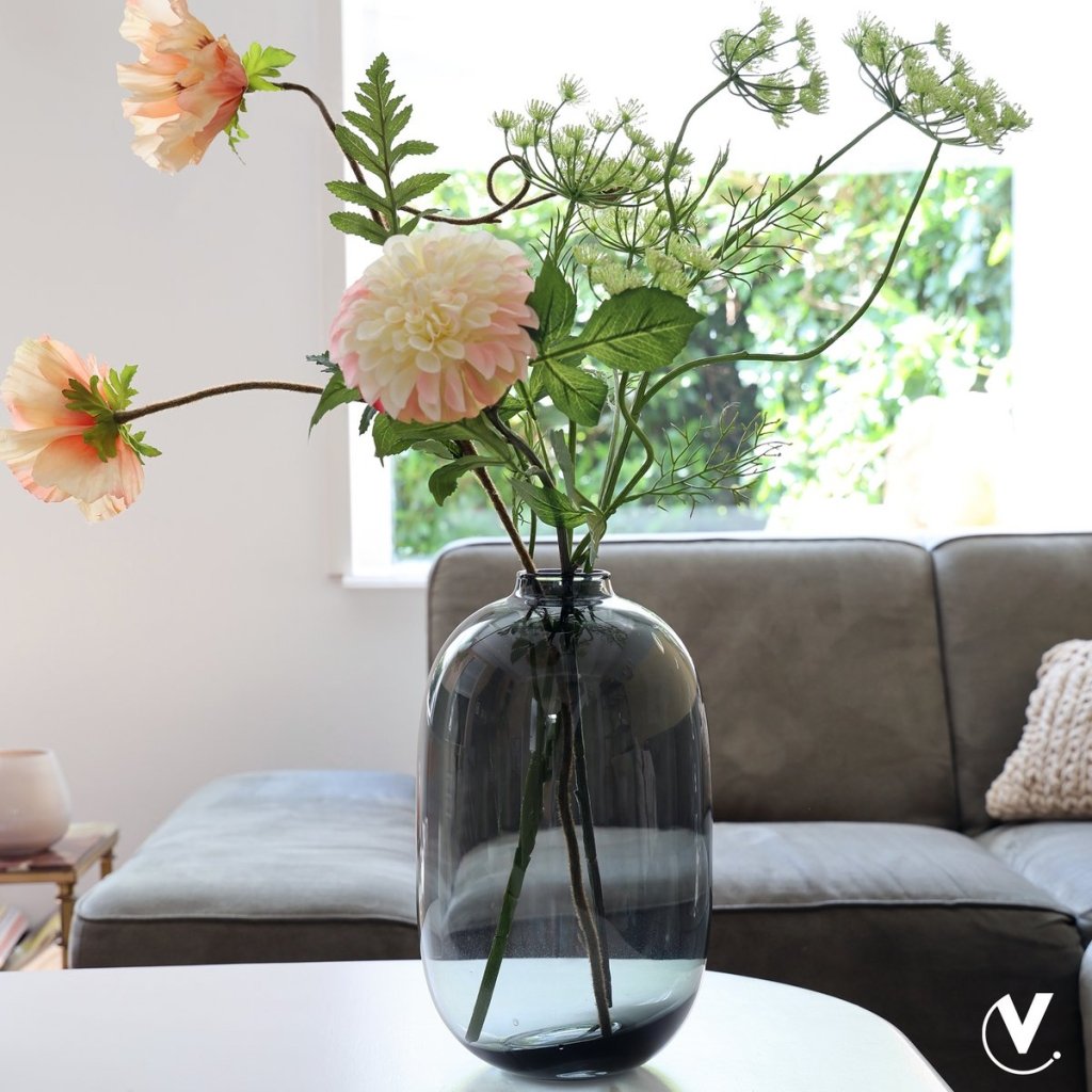 Vaas Don grey Vase the World - mrshomeandgarden