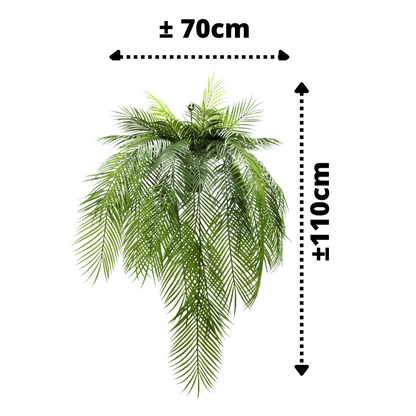 Palm kunst hangplant 110 cm