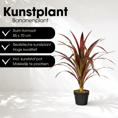 Bananenboom rood kunst Mica Decorations - mrshomeandgarden