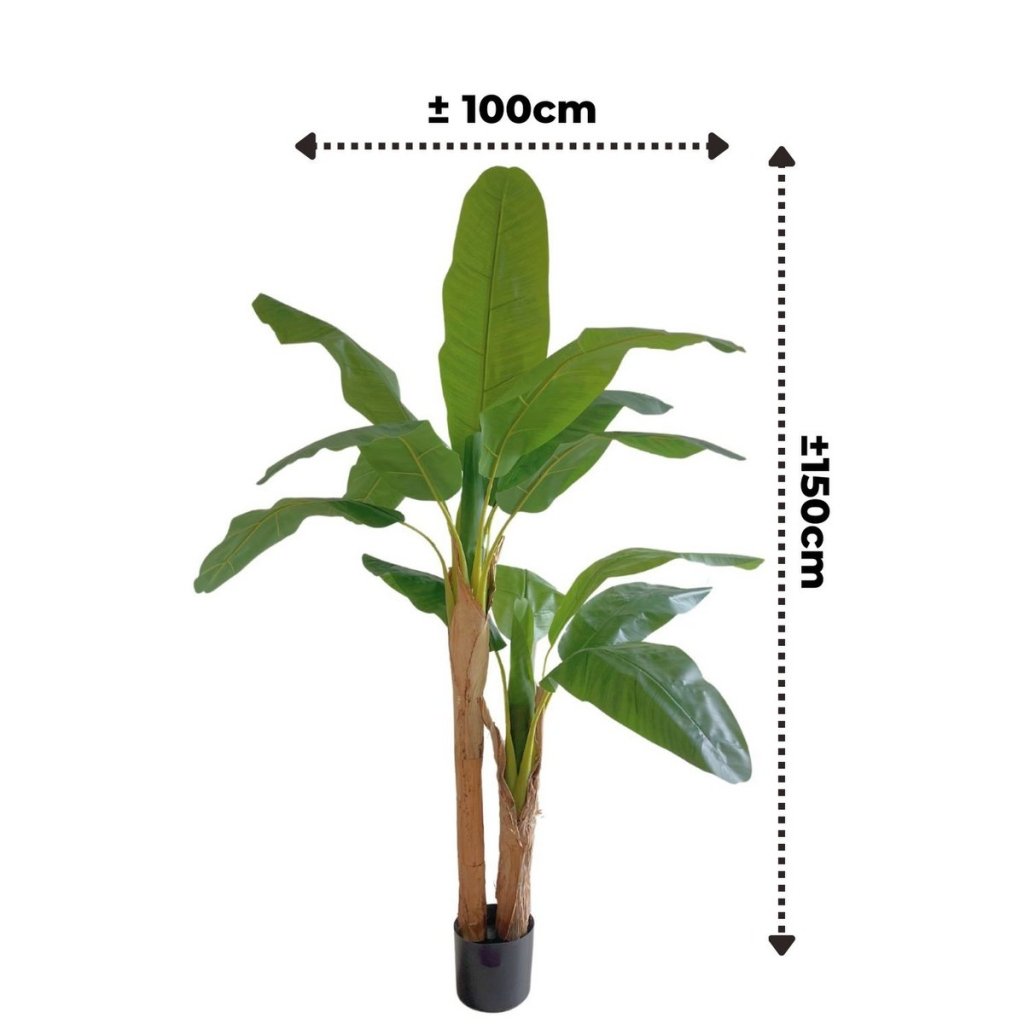 Bananenplant kunst 150 cm - mrshomeandgarden