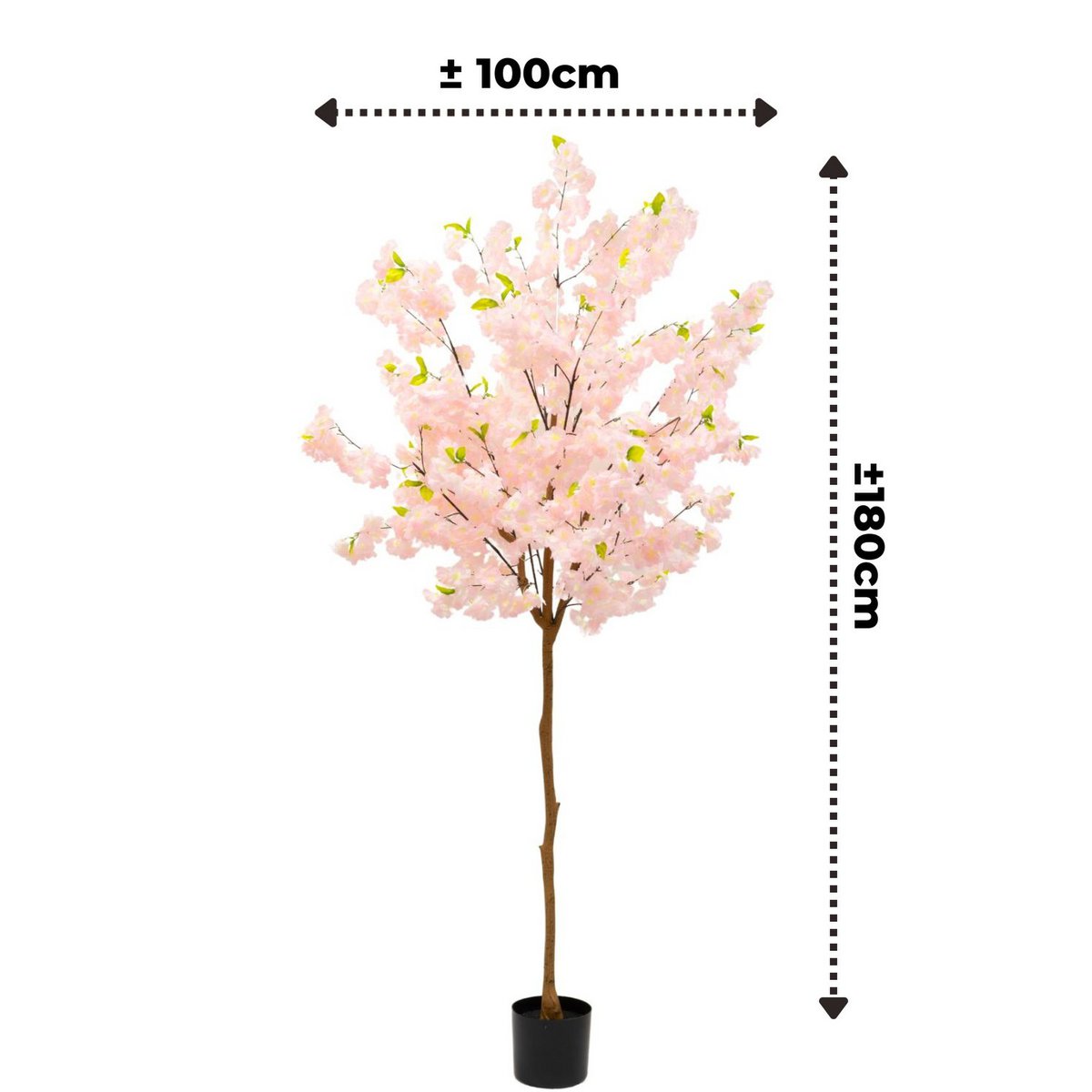Kersenbloesem kunst 180 cm roze