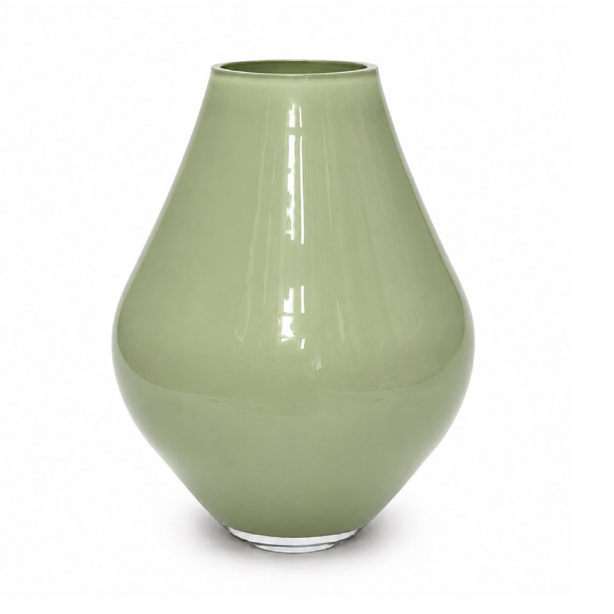 Vaas Lesse metallic pastel green Vase the World