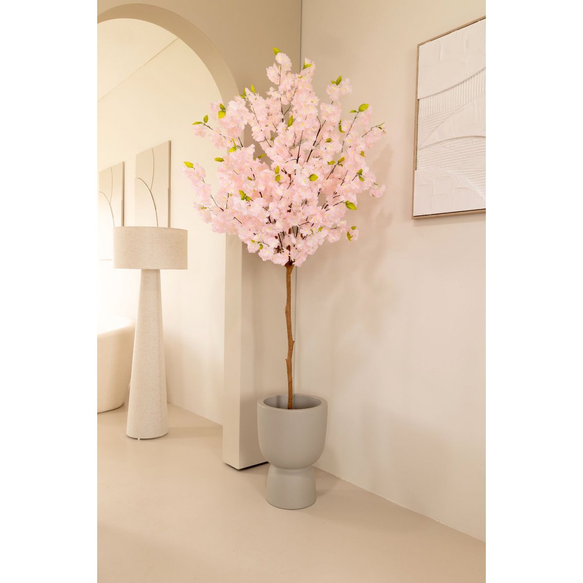 Kersenbloesem kunst 180 cm roze
