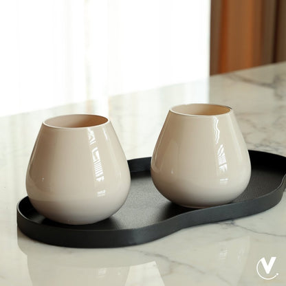 Dienblad Bauru black Vase the World - mrshomeandgarden