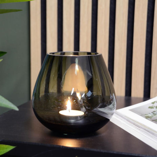 Waxinelichthouder Tasman XS grey (set van 2 stuks)