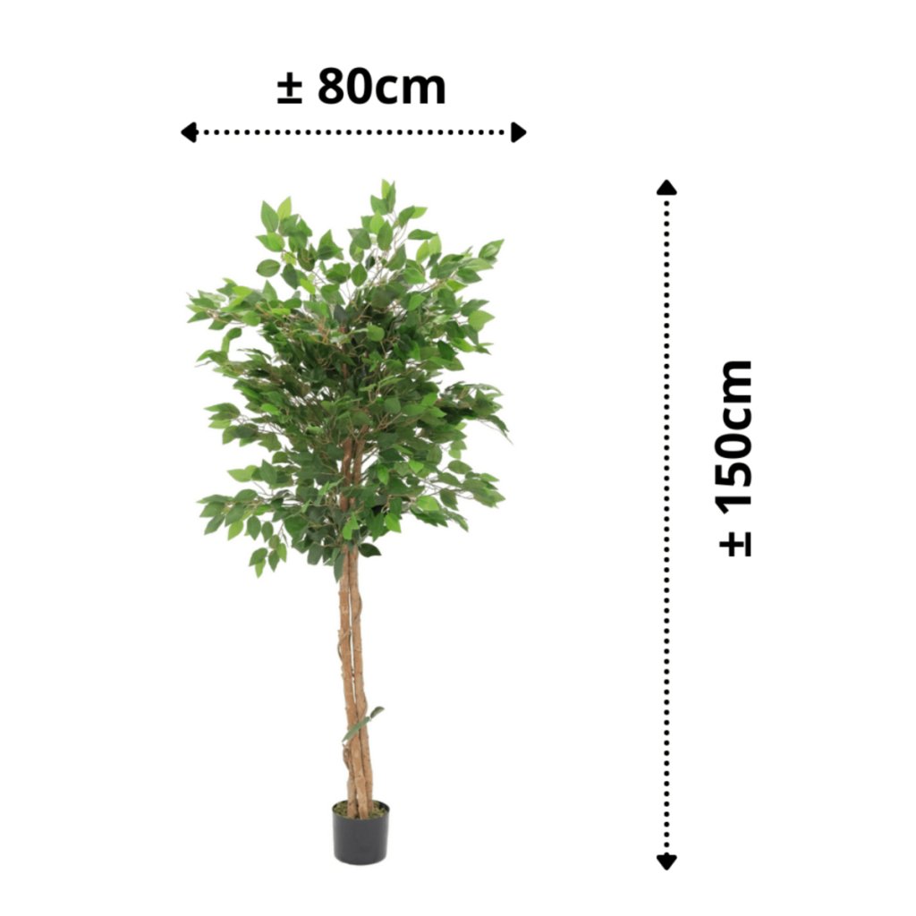 Ficus kunstboom 150 cm - mrshomeandgarden