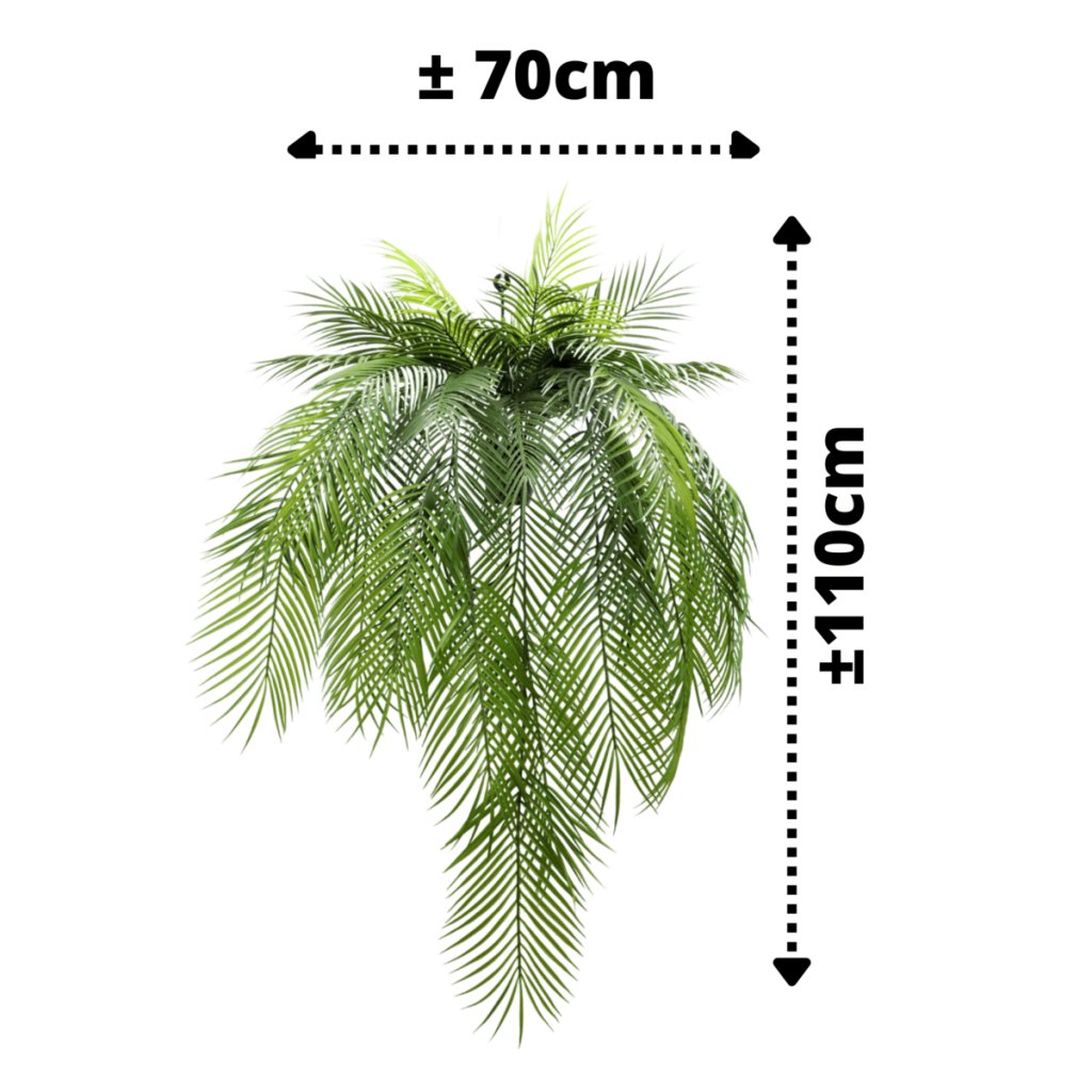 Kunst Palm hangplant 110 cm - mrshomeandgarden