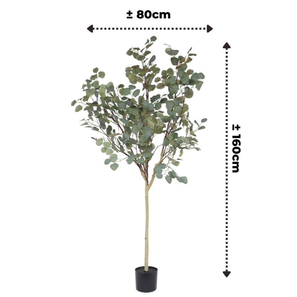 Kunstboom Eucalyptus 160 cm - mrshomeandgarden