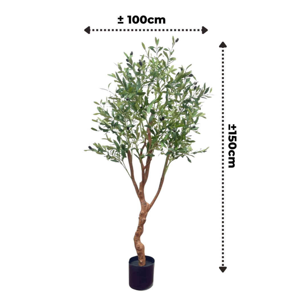 Olijfboom kunst 150 cm (lichte stam) - mrshomeandgarden