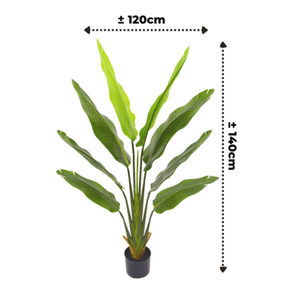 Strelitzia kunstplant 140 cm - mrshomeandgarden