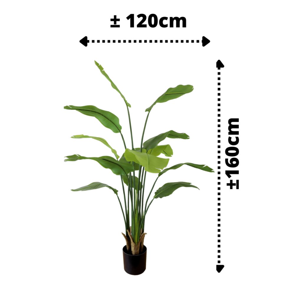 Strelitzia kunstplant 160 cm - mrshomeandgarden