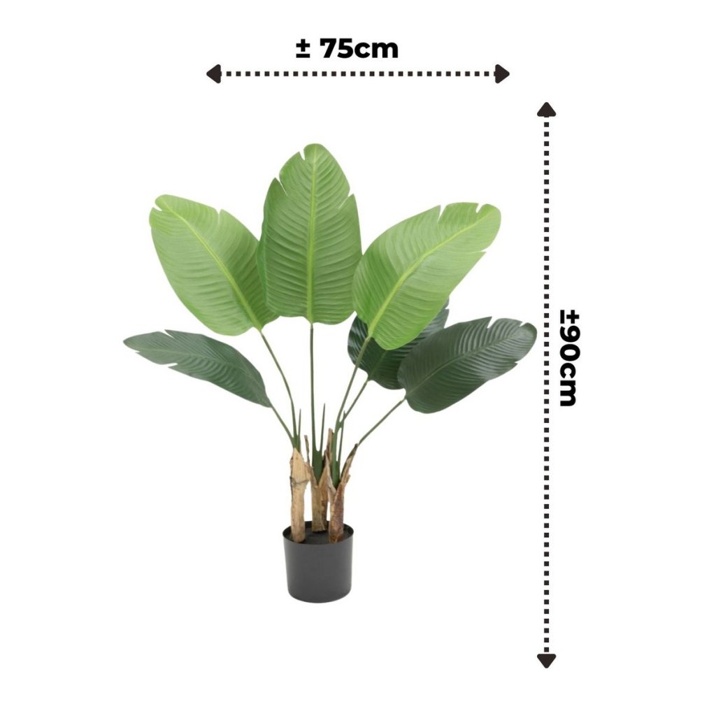 Strelitzia kunstplant 90 cm - mrshomeandgarden