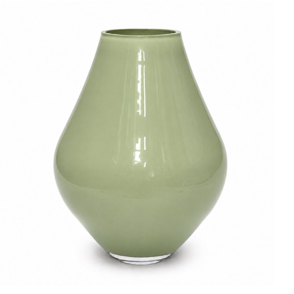 Vaas Lesse metallic pastel green Vase the World - mrshomeandgarden
