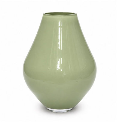 Vaas Lesse metallic pastel green Vase the World - mrshomeandgarden