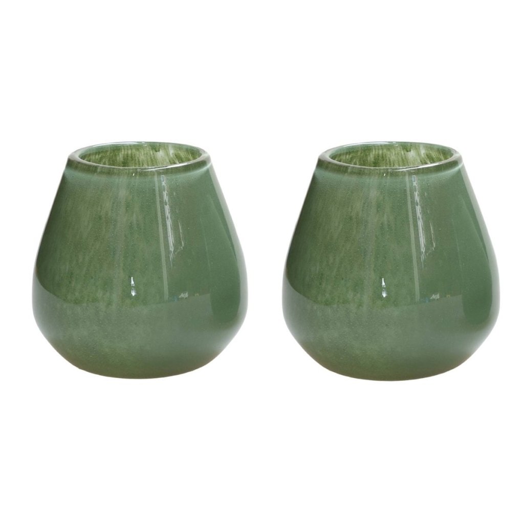 Waxinelichthouder Tasman Elite XS green (set van 2 stuks) - mrshomeandgarden