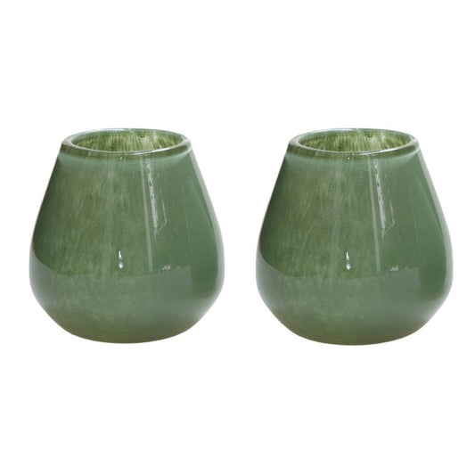 Waxinelichthouder Tasman Elite XS green (set van 2 stuks) - mrshomeandgarden