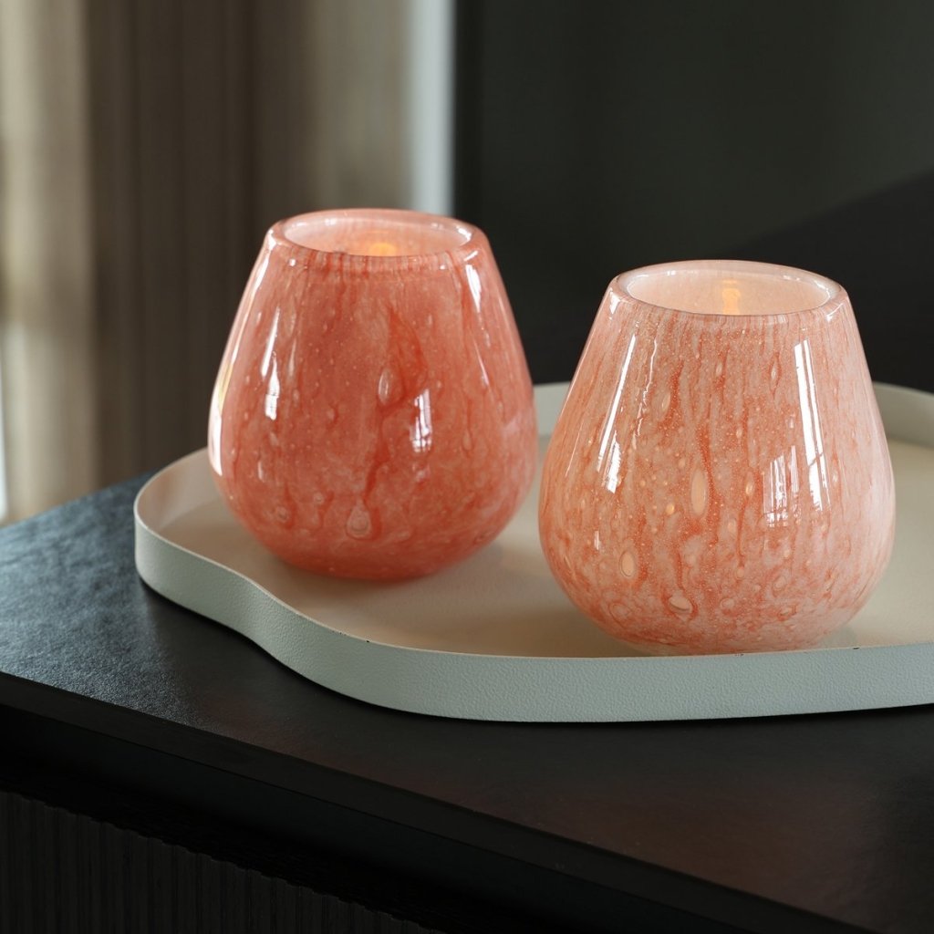 Waxinelichthouder Tasman Elite XS pink (set van 2 stuks) - mrshomeandgarden