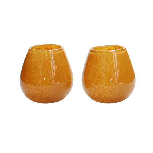 Waxinelichthouder Tasman Elite XS yellow (set van 2 stuks) - mrshomeandgarden