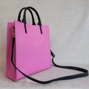 Grote leren tas in 6 kleuren - mrshomeandgarden