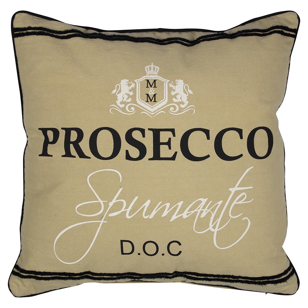 Kussen Prosecco vierkant - mrshomeandgarden