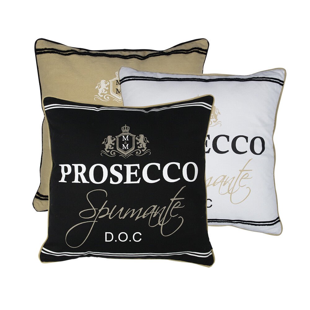 Kussen Prosecco vierkant - mrshomeandgarden